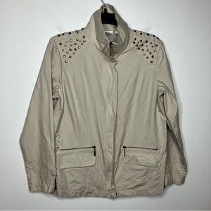 Zenergy by Chico’s lightweight studded jacket size 1‎